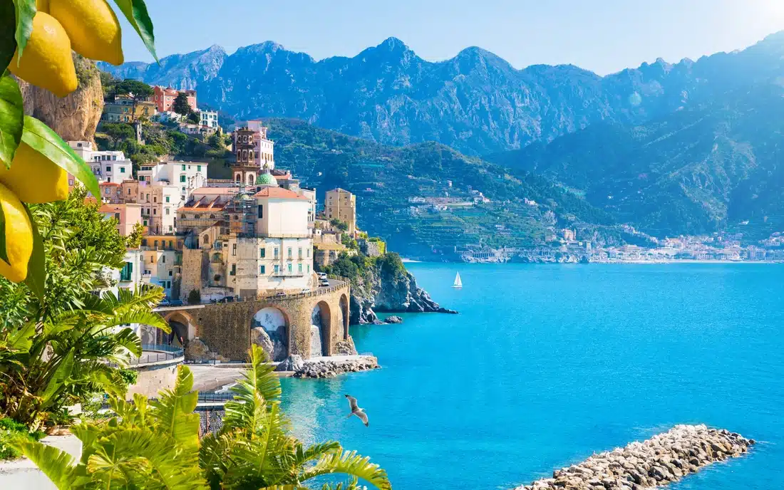 Colorful seaside village 