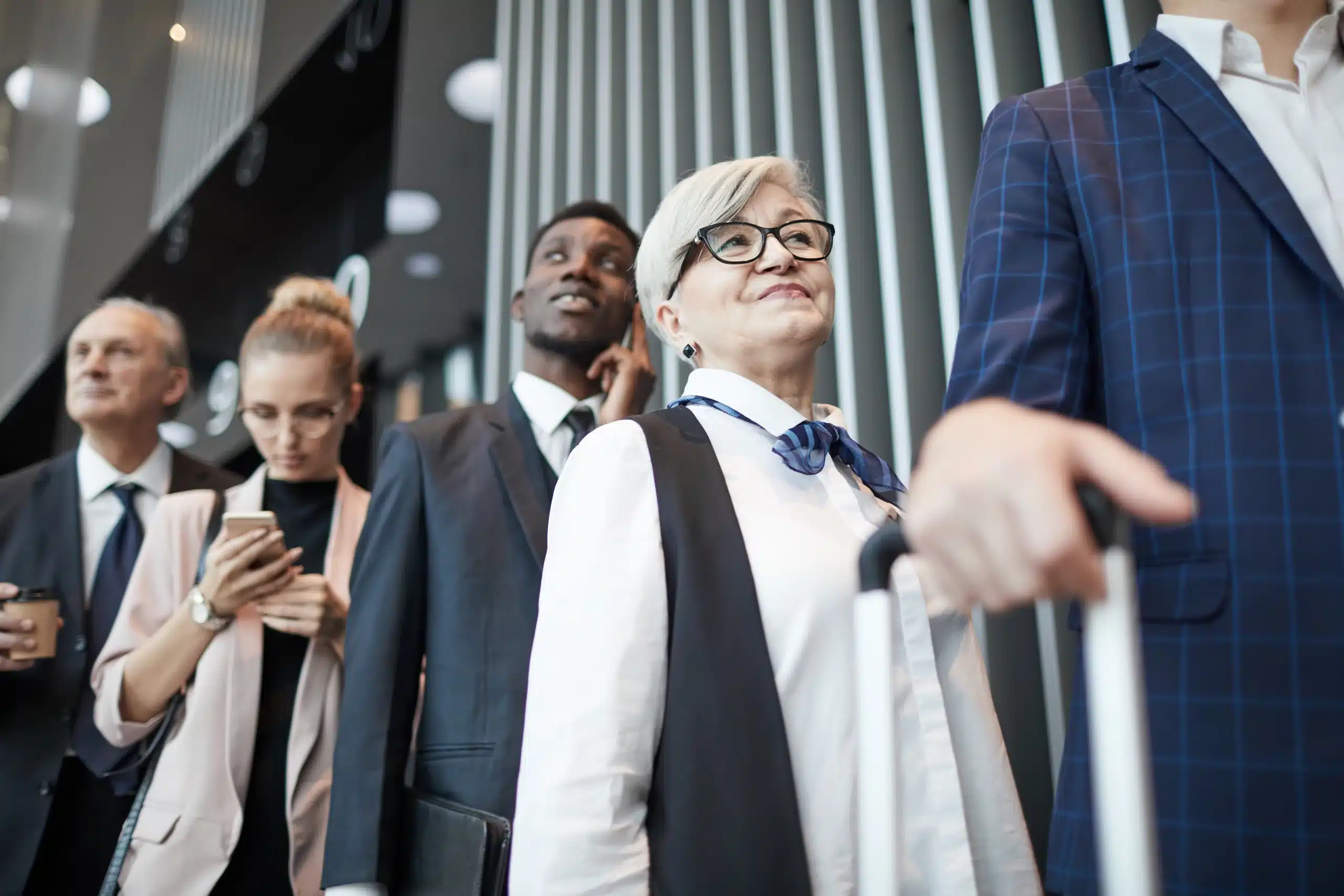  Employees traveling for work using coordinated business travel solutions